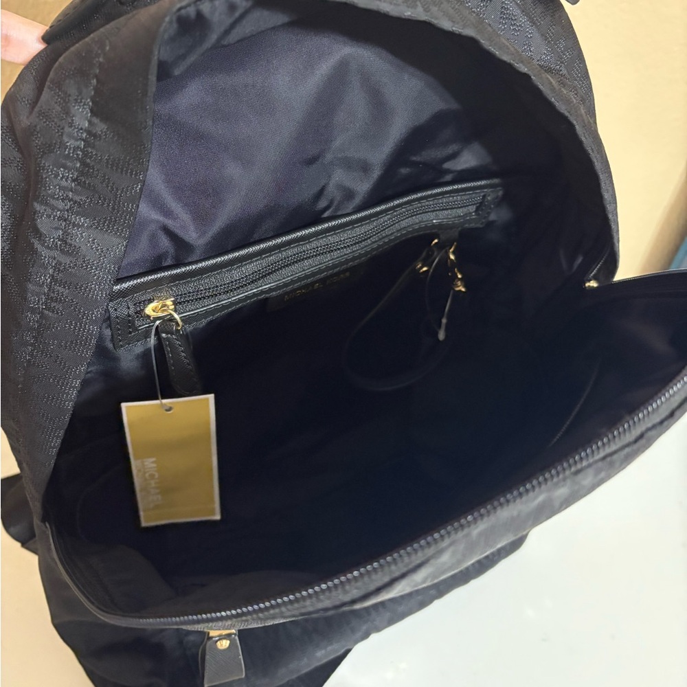 Michael Kors Black Backpack with Gold Accents - Picture 3 of 3